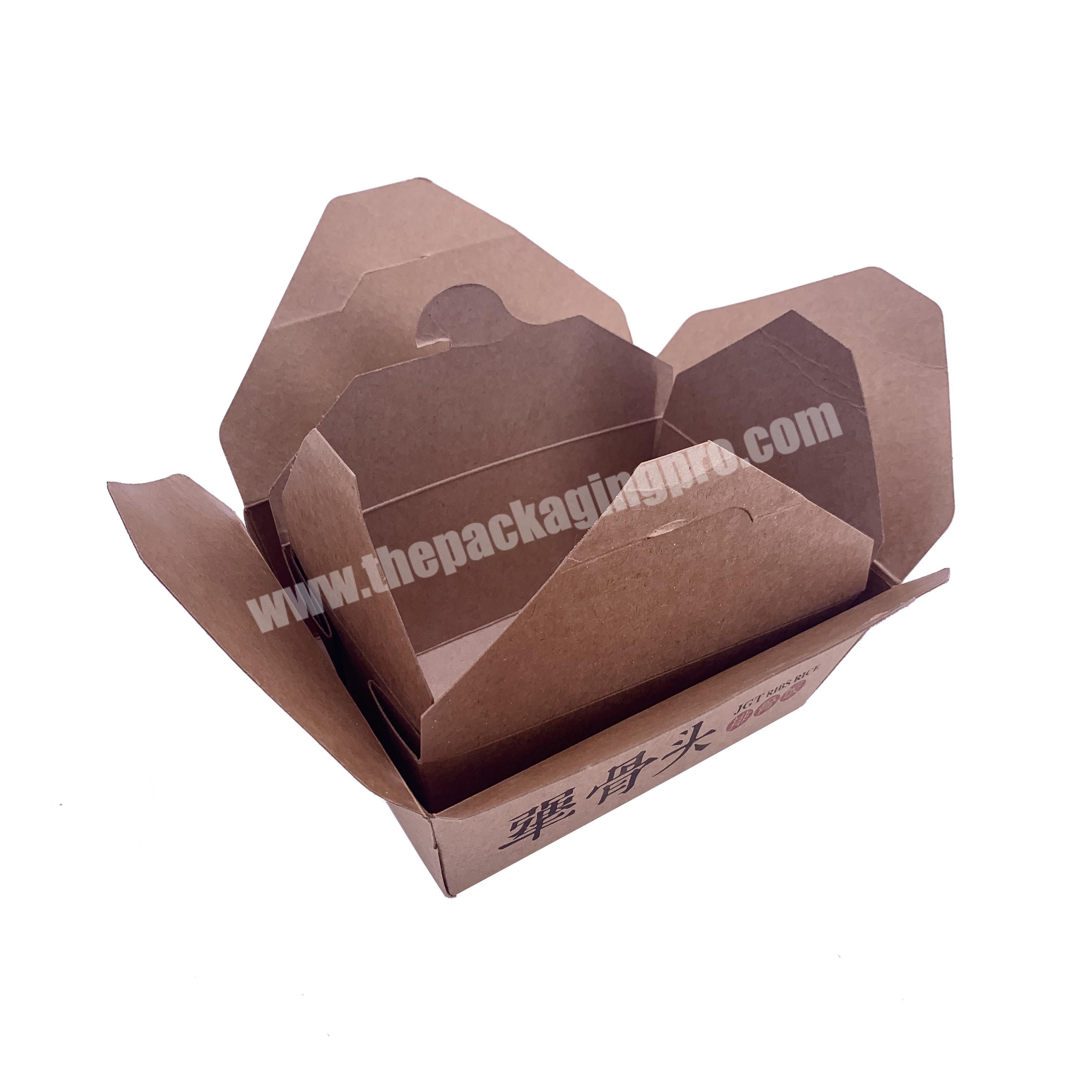 Cardboard Boxes Packaging Box Single Paper Takeaway Salad Box