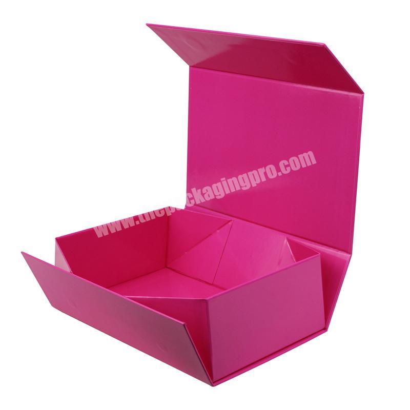 China Factory Wholesale Custom Luxury Flat Cardboard Gift Paper Folding Box