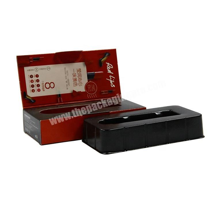 personalize China custom cheap 400gsm carton paper lip gloss packaging box