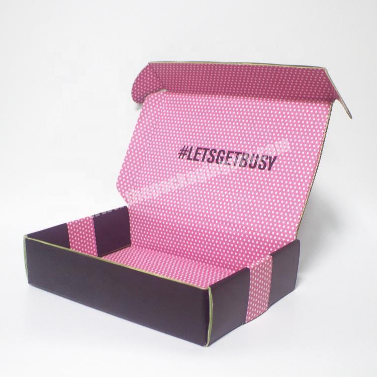 Colorful Custom Logo Printing Hat Shipping Box Corrugated Mailer Subscription Boxes Wholesale