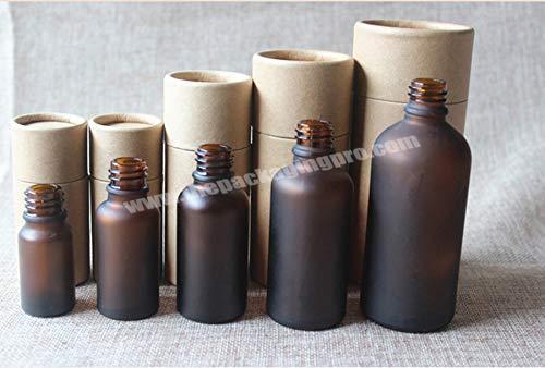 custom Cosmetic essential oil packaging 10ml 15ml 20ml 30ml 50ml recycled kraft cardboard tube packaging 
