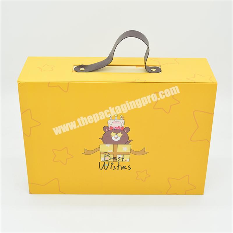 Custom 3D cartoon printing paper gift packing box toy clothing cosmetics portable gift packing box factory