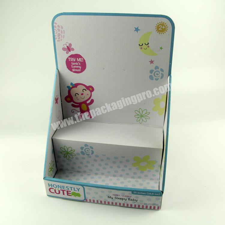 Custom Cardboard Paper Snacks Collection Counter Display Box For production