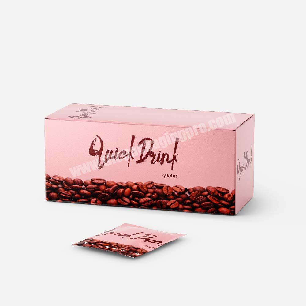 Custom Design simple paper packing of small box for fruit tea packaging