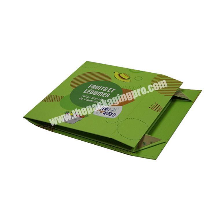 Custom Large Toy gift Magnet Cardboard Boxes wholesale Luxury foldable Packaging Paper Green matte laminatio Gift packaging Box