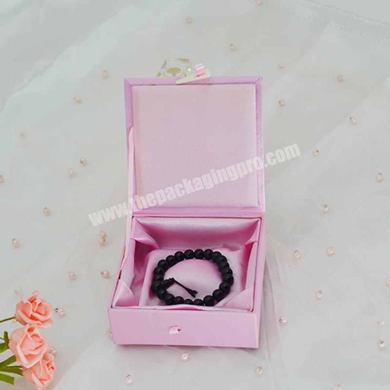 Custom Logo Drawer Jewelry Box Ring Earring Packing Box Pendant Necklace Bracelet Gift Box