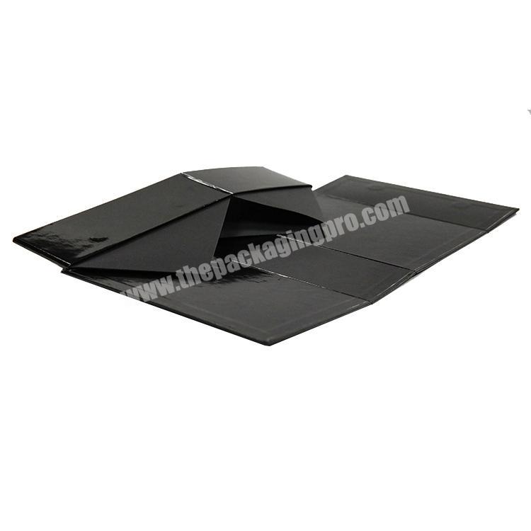 Custom Logo Folding Paper Flat Packing Luxury Magnetic Gift Box Wholesale Foldable Black Magnetic Gift Box Luxury