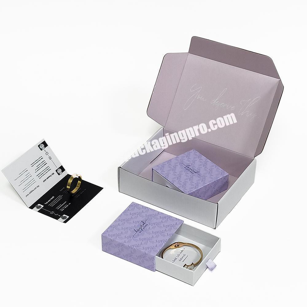 Custom Small Cardboard Shipping Mailer Box Packaging For Jewelry
