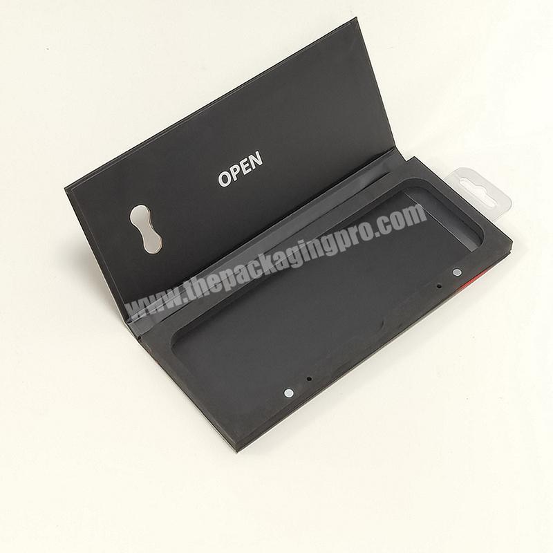 Custom Logo Paper Cell Mobile Phone Case Packaging Box With Eva Foam