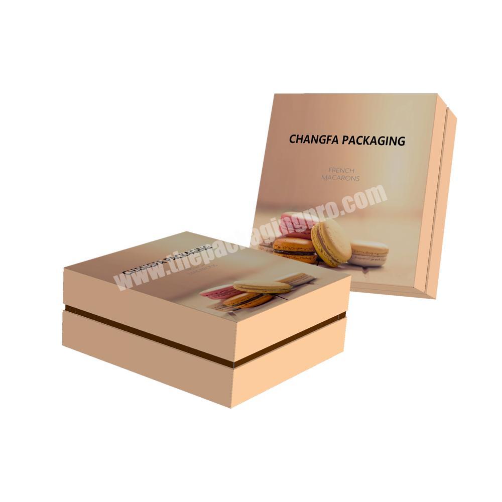 Custom Luxury Mini Macaron Packing Paper Packaging Macaron Box For Christmas Gift With Insert