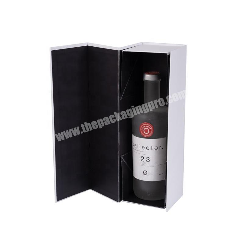 Custom Luxury branded wine glass packaging Gin Cardboard Style Wine Bottle Gift Box