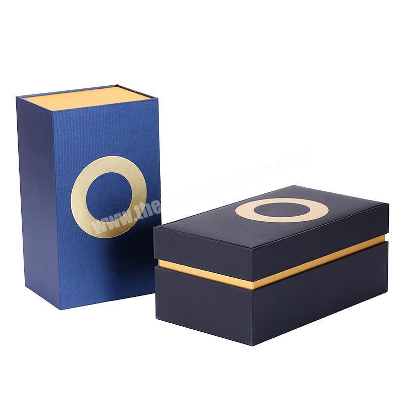 Custom Paper Gift Box For Wine Glass Wedding Gift Set Packaging Paper Magnetic Wine Carton Box Wine Glass Box Packaging