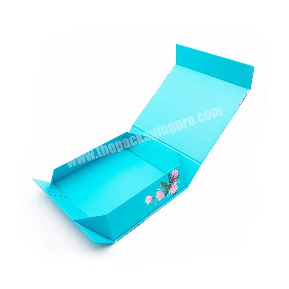Custom Paper Luxury  Shoe Gift Foldable Magnetic Folding Packaging Box