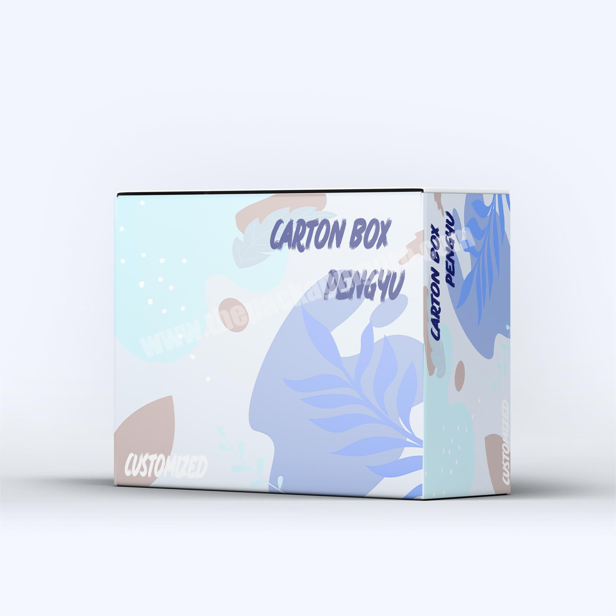 Custom Pattern Logo Corrugated Board Luxury Cosmetic Gift Packaging Box