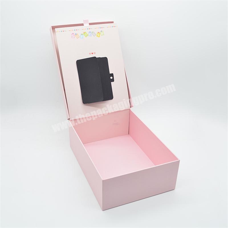 Custom Pink Couple Girly Love Photo Gift box Cardboard Packaging Boxes for  Gift Pack