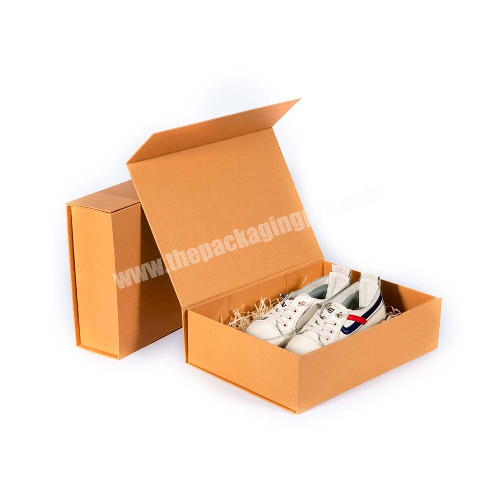 Custom Printed Corrugated Cardboard Paper Box For Shoes Magnet Packaging Box