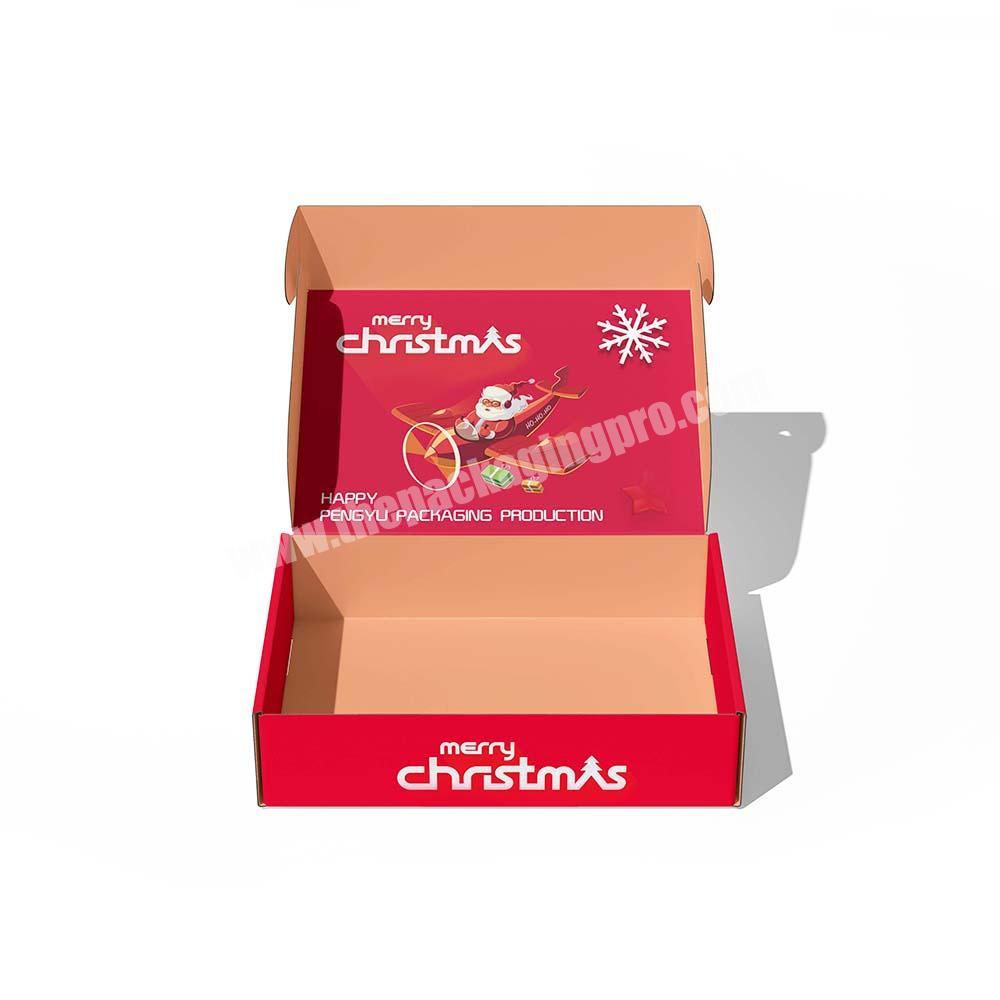 Custom Recyclable Corrugated Mailer Carton Christmas cupcake bakery boxes