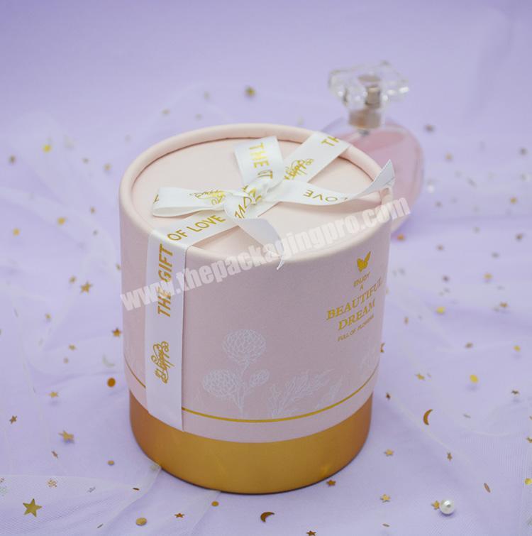 Custom Recyclable Tube Round Tea Coffee Box for Gift Packing Paper Box Shape of Cylindrical