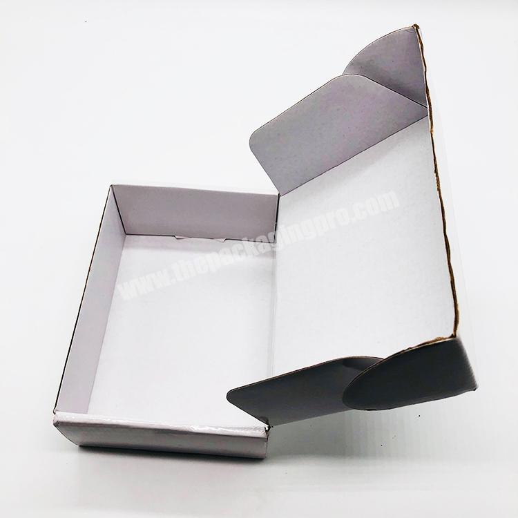 Custom Simple White Corrugated Mailing Paper Box