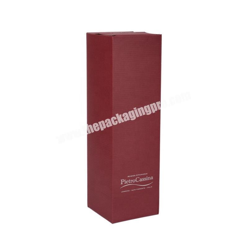 Custom Wine Packaging Luxurious Recycled Red Corrugated Beauty Wine Packaging Box Gift Box Art Paper for Wine Glasses Packaging