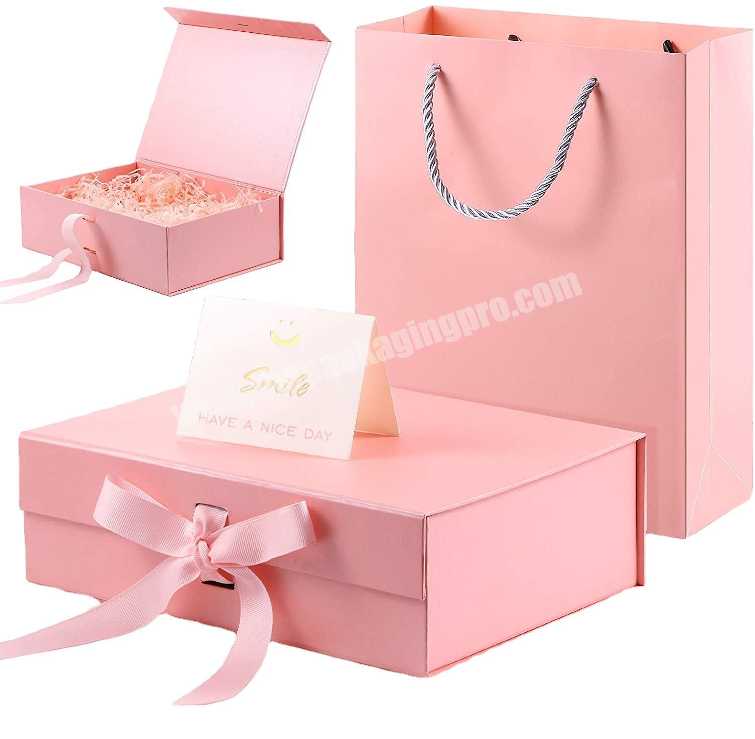 Custom beauty makeup cosmetic pink packaging paper gift box