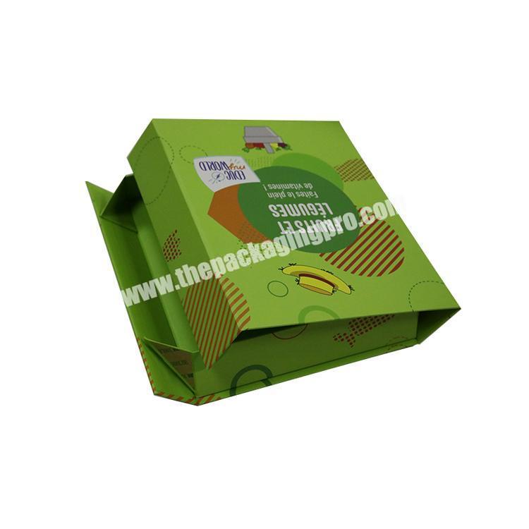 Custom logo luxury magnetic cardboard packaging book shaped foldable gift box for clothing