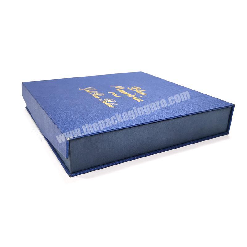 Custom golden logo foil blue fancy chocolate ball box with paper christmas paper craft box customized size produced manufacturer