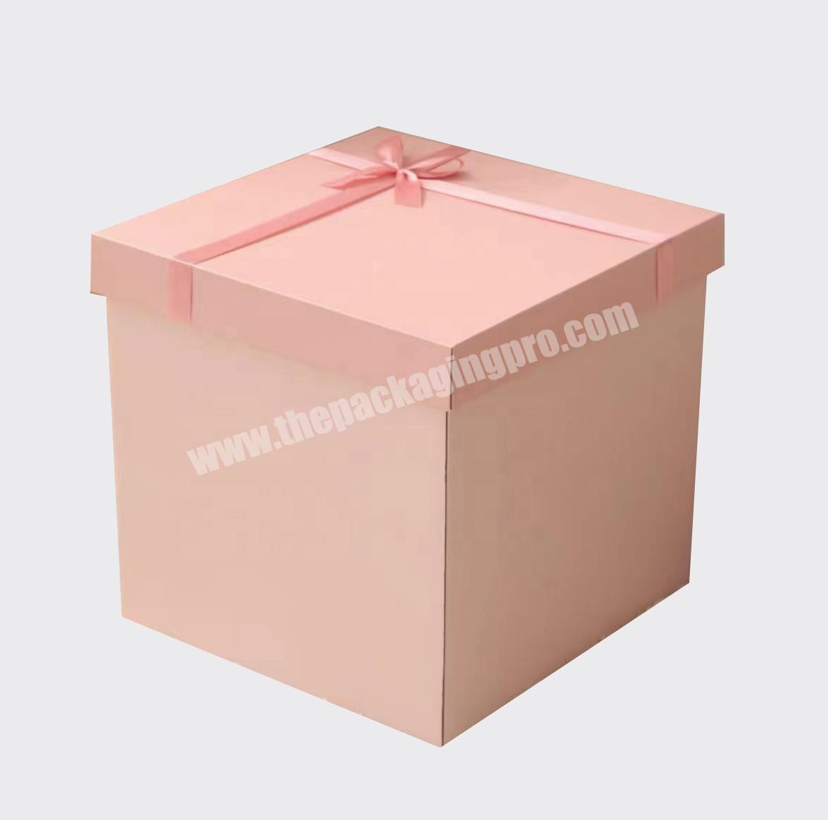 Custom large size  gift box birthday boxes for holiday gifts large carton packaging box