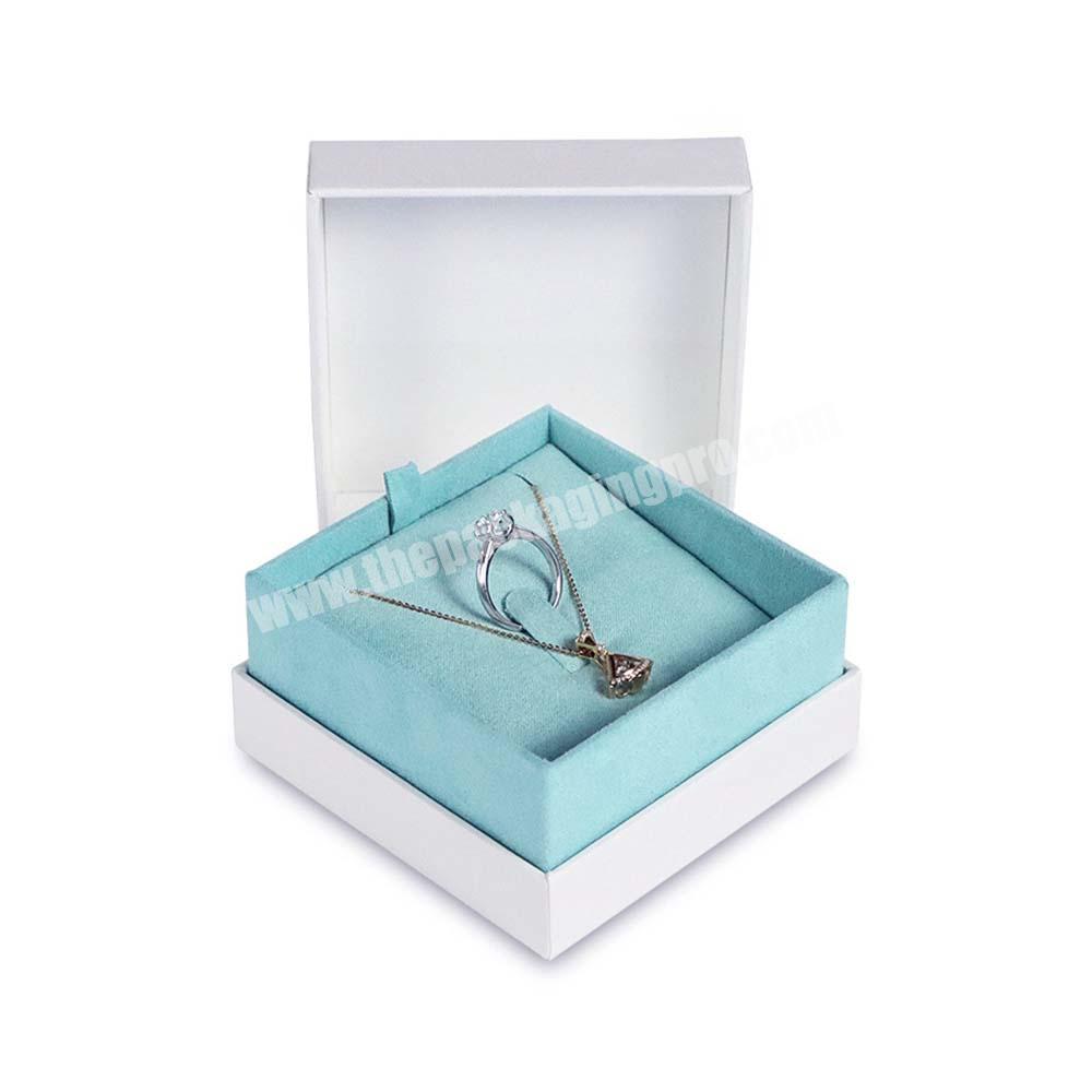 Custom logo exquisite jewelry set box necklace earing bracelet ring packaging box
