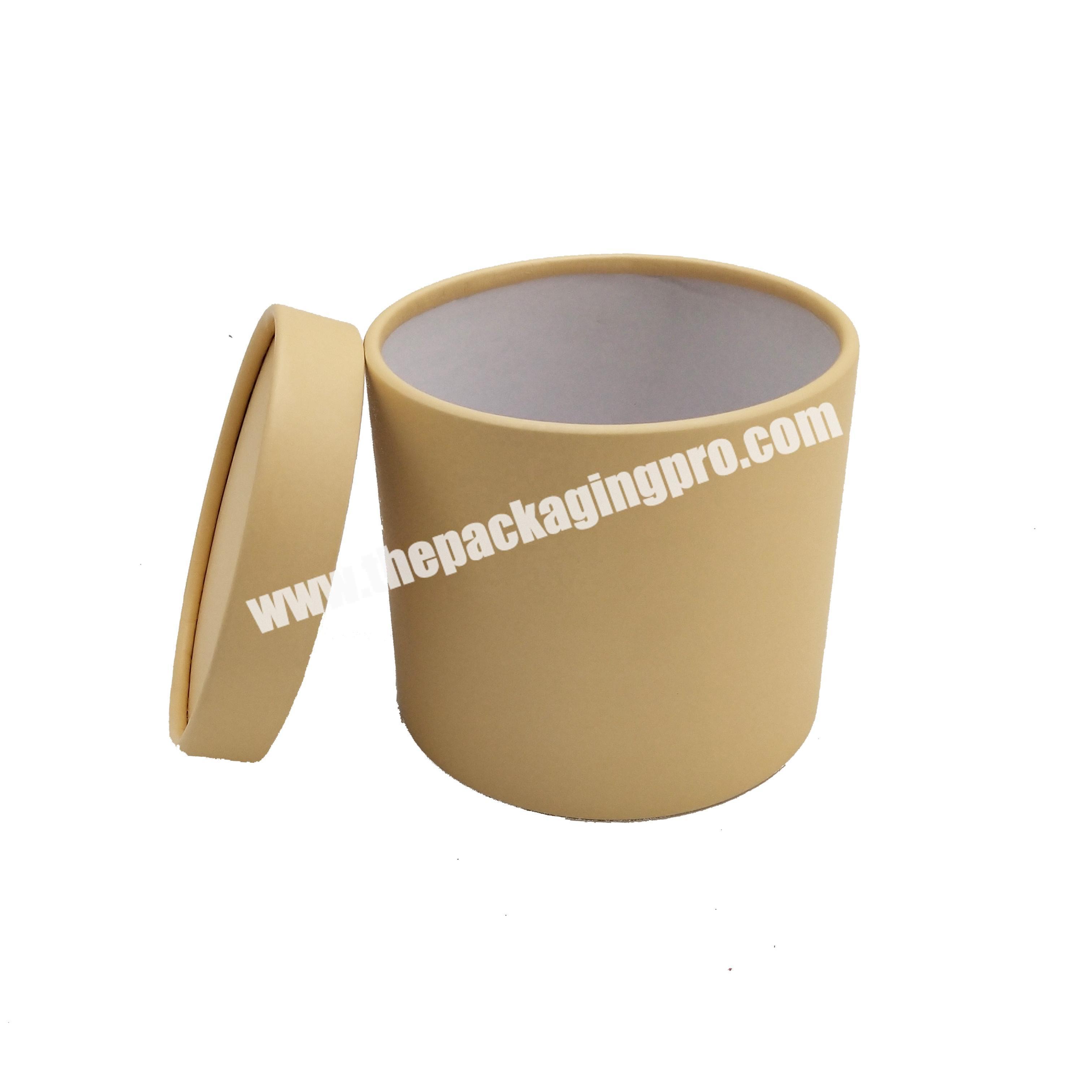 Wholesale custom logo printed round biodegradable cardboard paper tube with lids