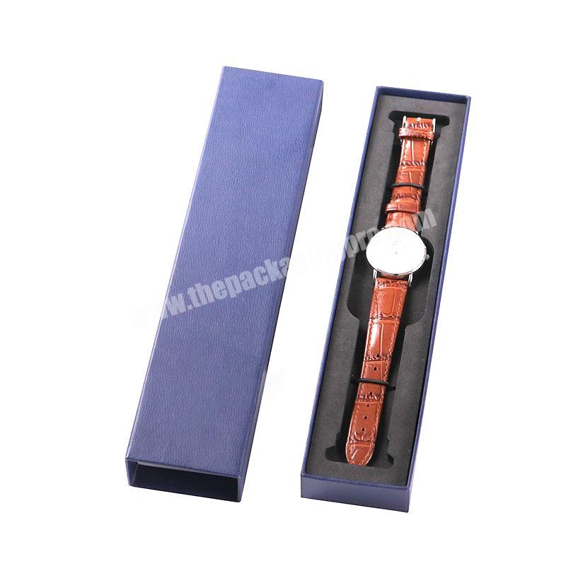 Custom luxury cardboard watch gift box packaging paper leather watch boxes