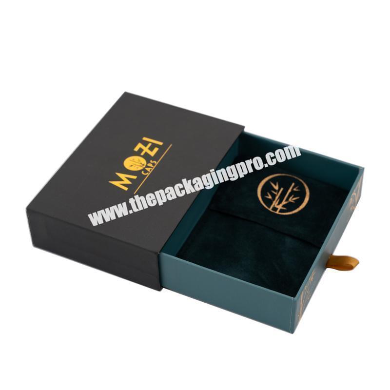 Eco Friendly Cajas Para Joyeria Custom Drawer Gift Packaging Paper Jewelry Box With Jewelry Pouch Bag