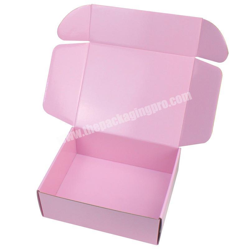 Custom printed factory price shipping box pink gradient mailing boxe Produits en papier