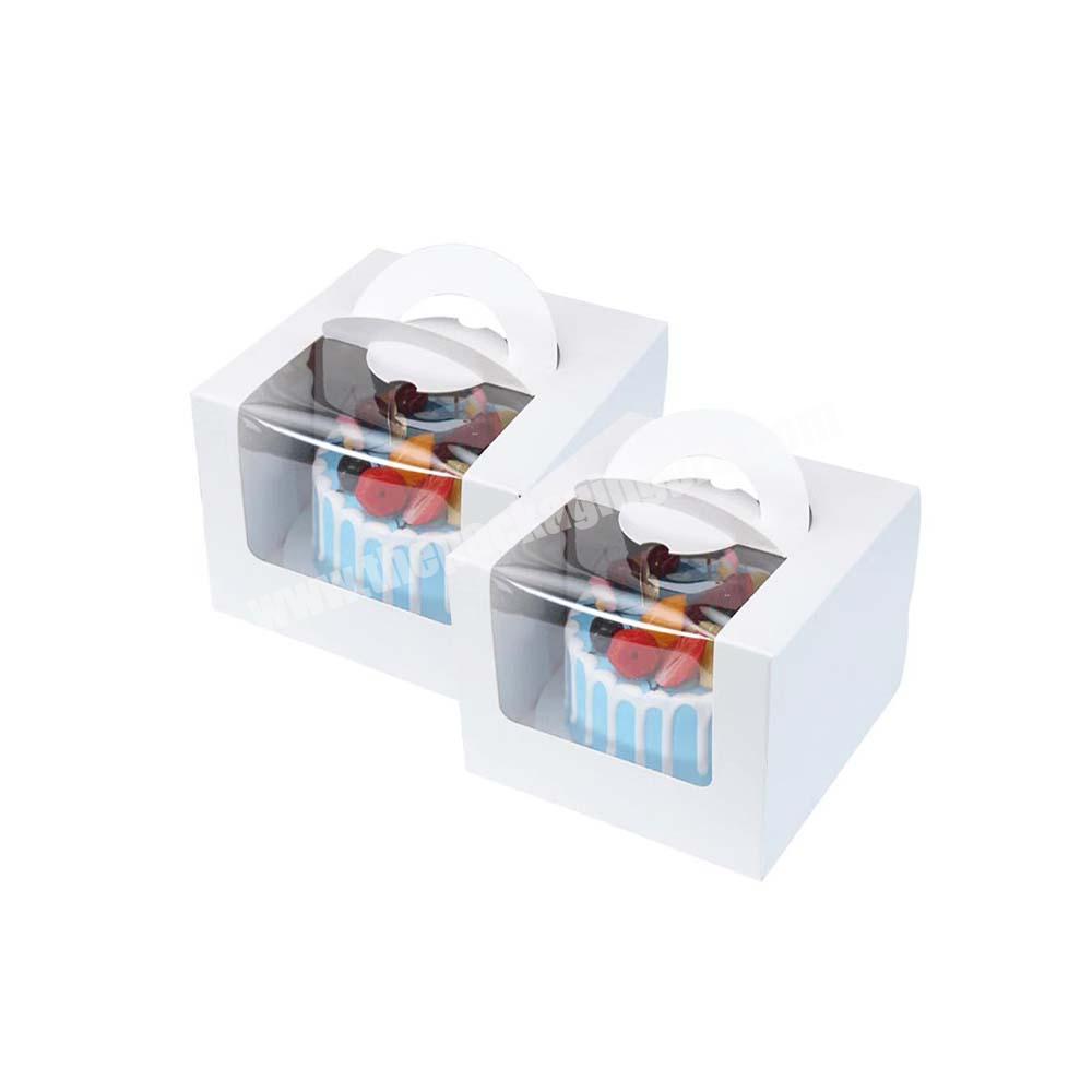 Custom recycle disposable custom cup cake boxes cup cake paper box packaging paper mini cake box