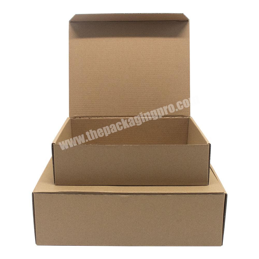 Customized Corrugated Paperboard Recyclable Foldable Environmentally Shape Sizes Kraft Paper Box Packaging
