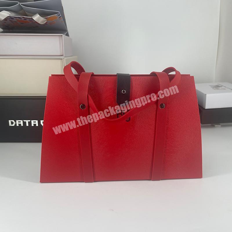 Customized Deluxe Matte Rigid Cardboard Magnetic Handbag Packagong Gift Box For Dress Custom Boxes With Logo Packaging