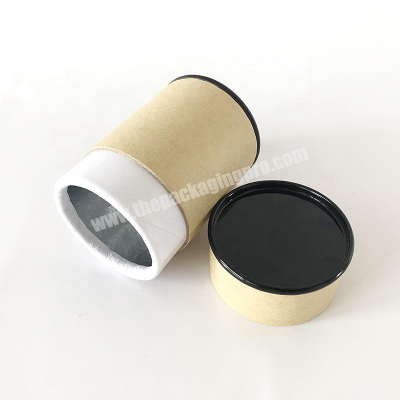 Customized Food Grade Round Cardboard Packaging Cans Paper Tea Tube Canister Composite Food Box