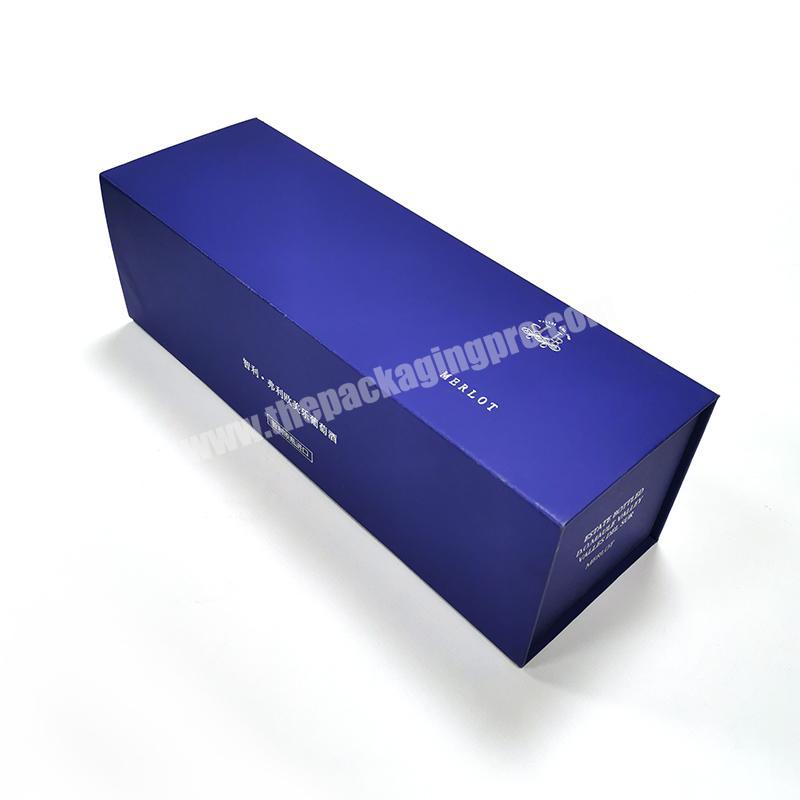 Customized Logo Premium Cardboard Red Wine Box Carton Single Wine Paper Packaging Box