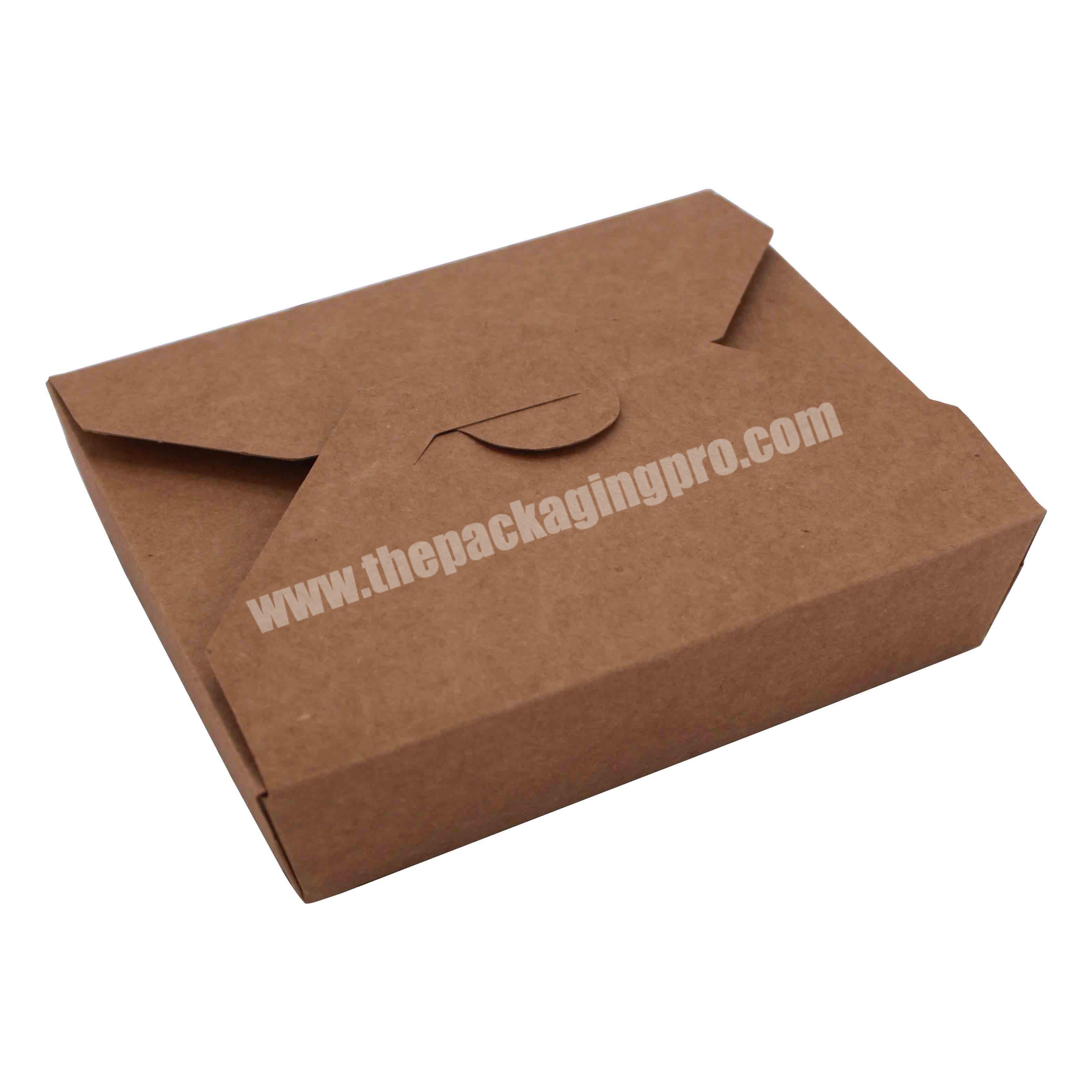 Customized disposable fast food burger kraft paper meal box