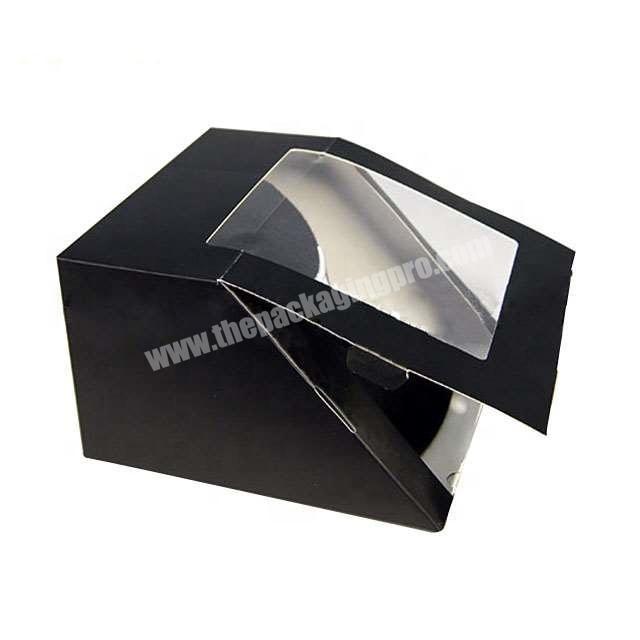 Customized logo print gift boxs packaging clear box for baseball hats