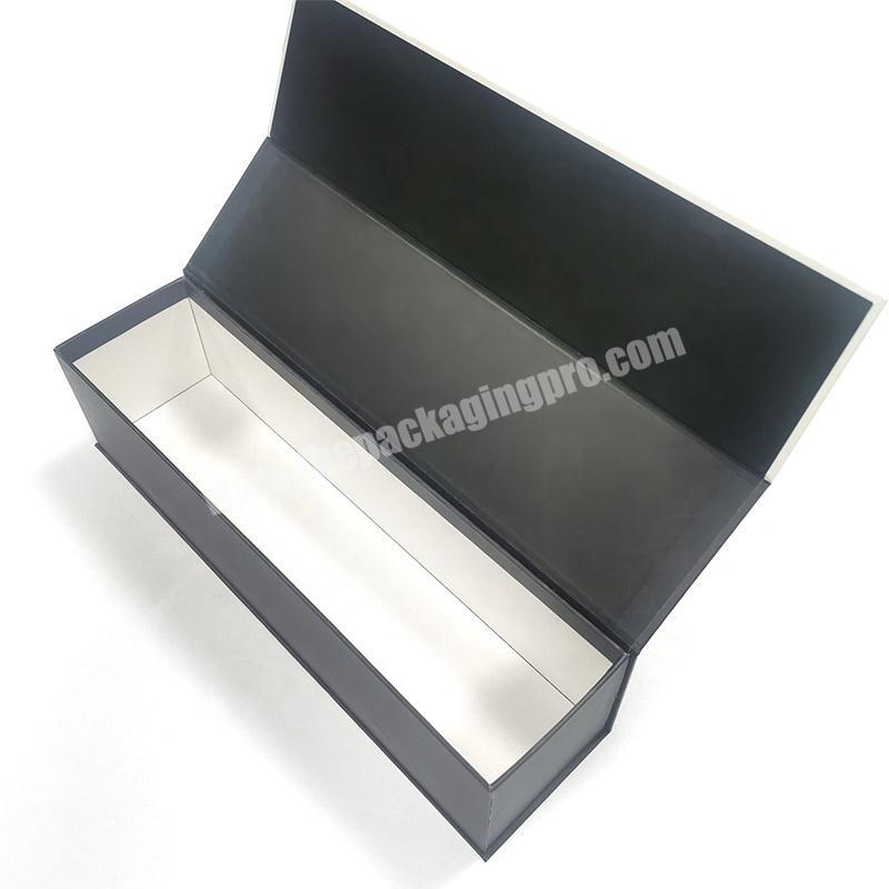 Decorative Packaging Box Customized Logo Luxury Magnetic Folding Cardboard Groom Asking Wedding Gift Black Gift Box manufacturer