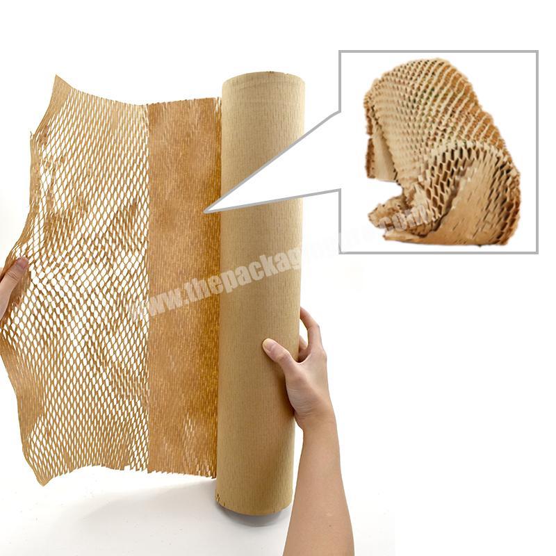China Honeycomb Wrapping Paper Biodegradable Kraft Roll Manufacturer and  Supplier