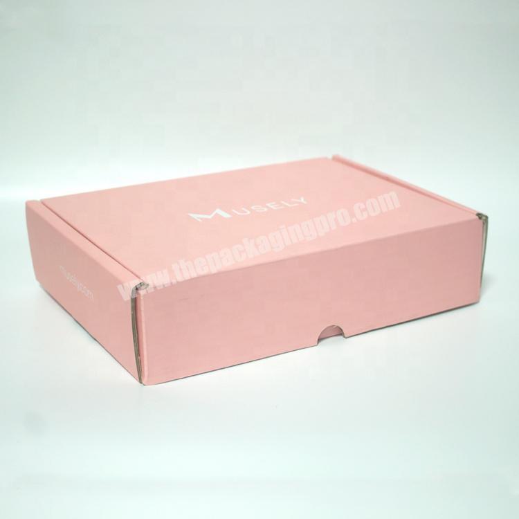 Deluxe Easy Fold Pink Mailing Box,  Custom Printed Postal Boxes