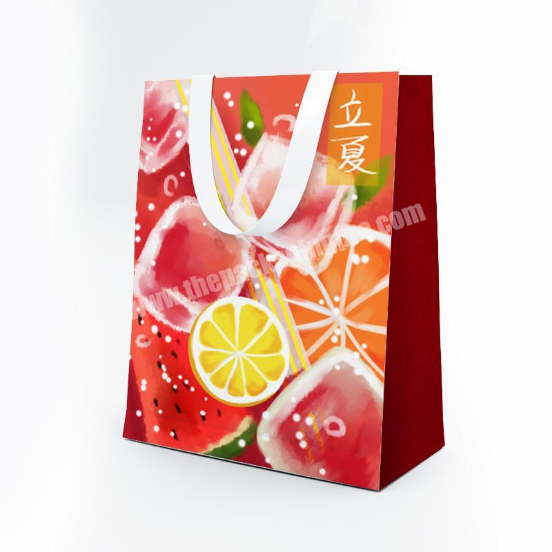 Design Printed Eco Friendly Luxury Shopping Cosmetic Jewelry Gift Paper Handles Bag