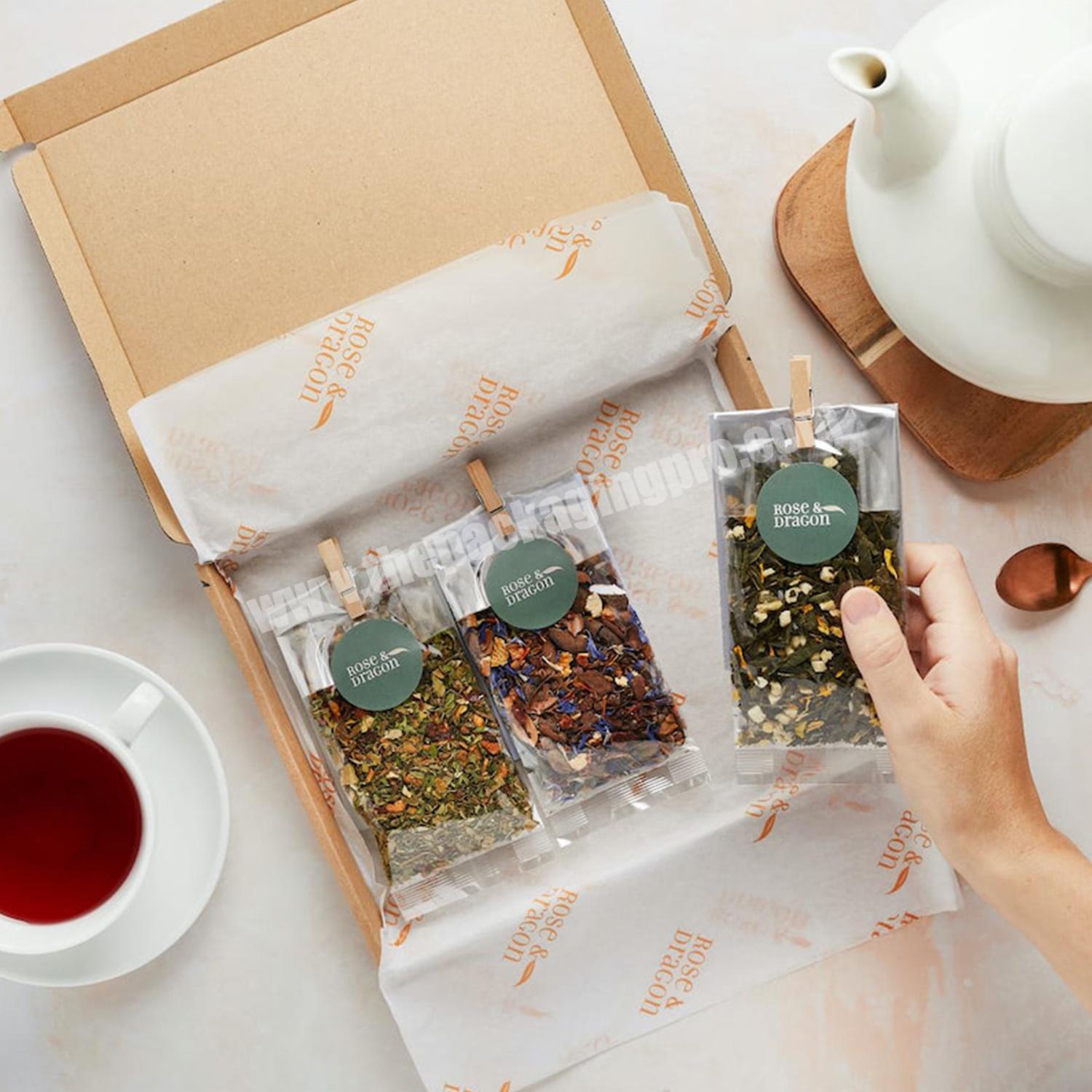 Eco Friendly Custom Tea Bags Paper Packaging Box