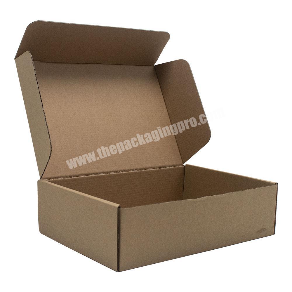 Eco Friendly Natural Kraft Corrugated Full Side Printing Recyclable Box eco friendly packaging
