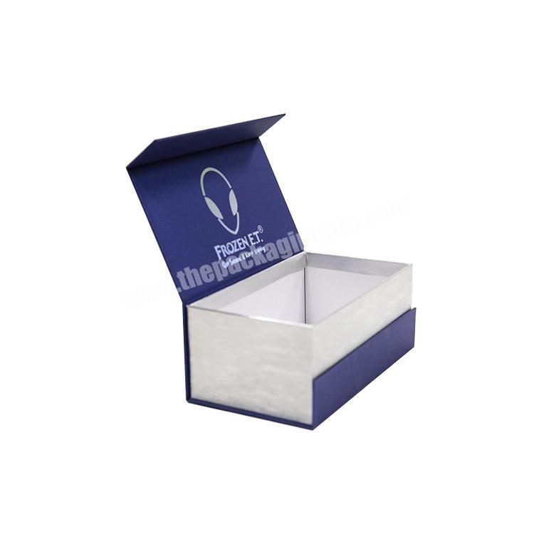 Eco friendly luxury custom book shape hard flip collapsible lid white small folding paper box magnetic gift box wholesaler