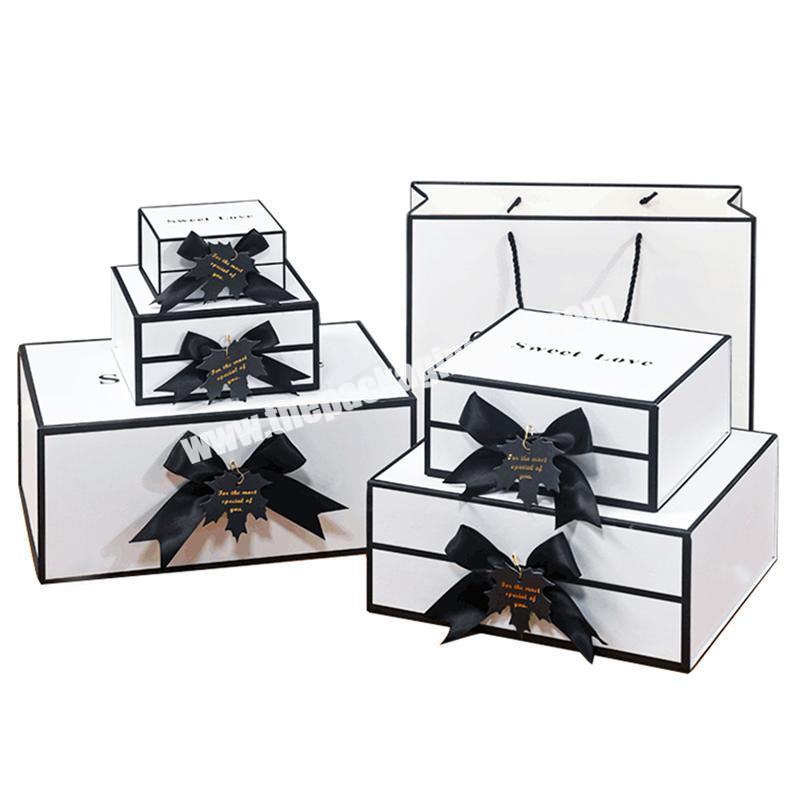 High quality cheap price white gift box white magnetic boxes white cardboard boxes