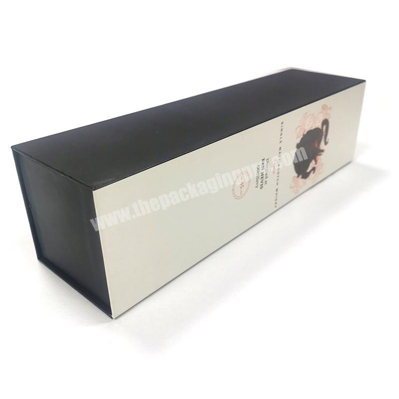 personalize Factory Directly Supply Luxury Custom Design Printing Paper Printed Cardboard Gift Custom Single Wine Bottle Box Packaging Box