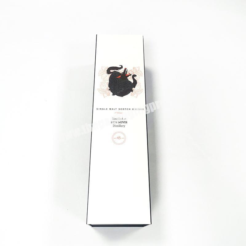 custom Factory Directly Supply Luxury Custom Design Printing Paper Printed Cardboard Gift Custom Single Wine Bottle Box Packaging Box 